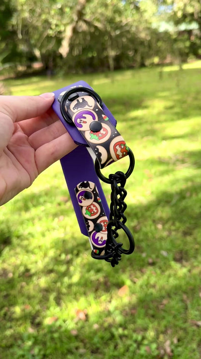 SCRAP SALE: Tapered 1.5 INCH Biothane Chain Martingale