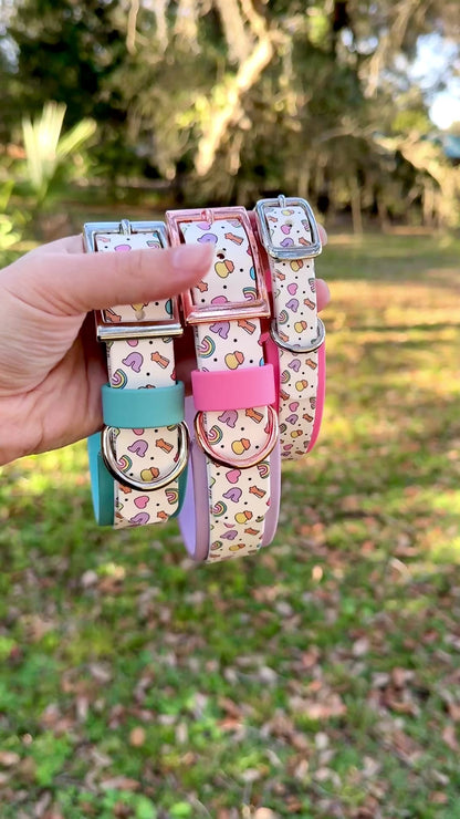 Lucky: Printed Double Layer Biothane Dog Collar